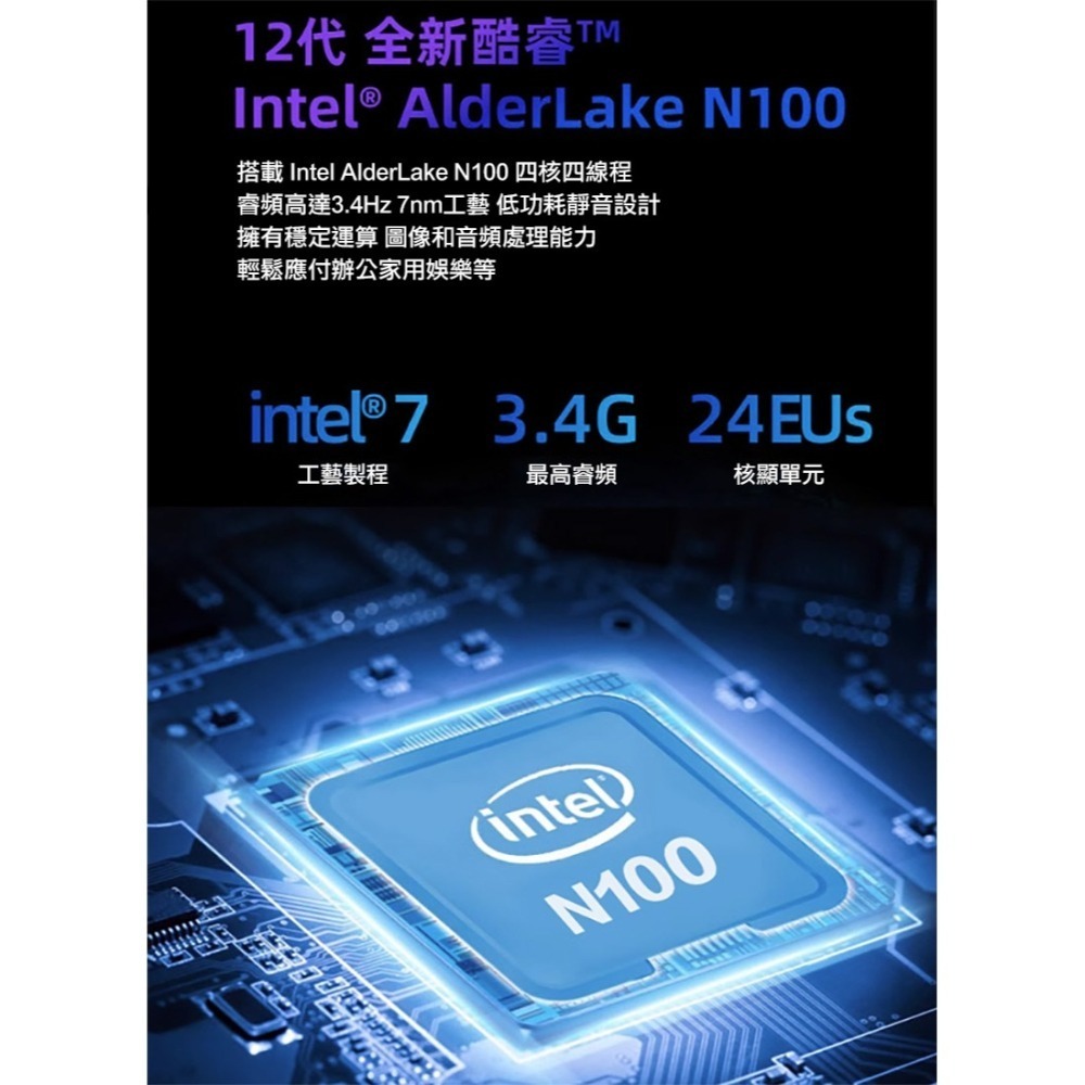 【買就送無線充電器快充版】MOREFINE M6S 迷你電腦(Intel N100 3.4GHz) - 12G/1TB-細節圖4