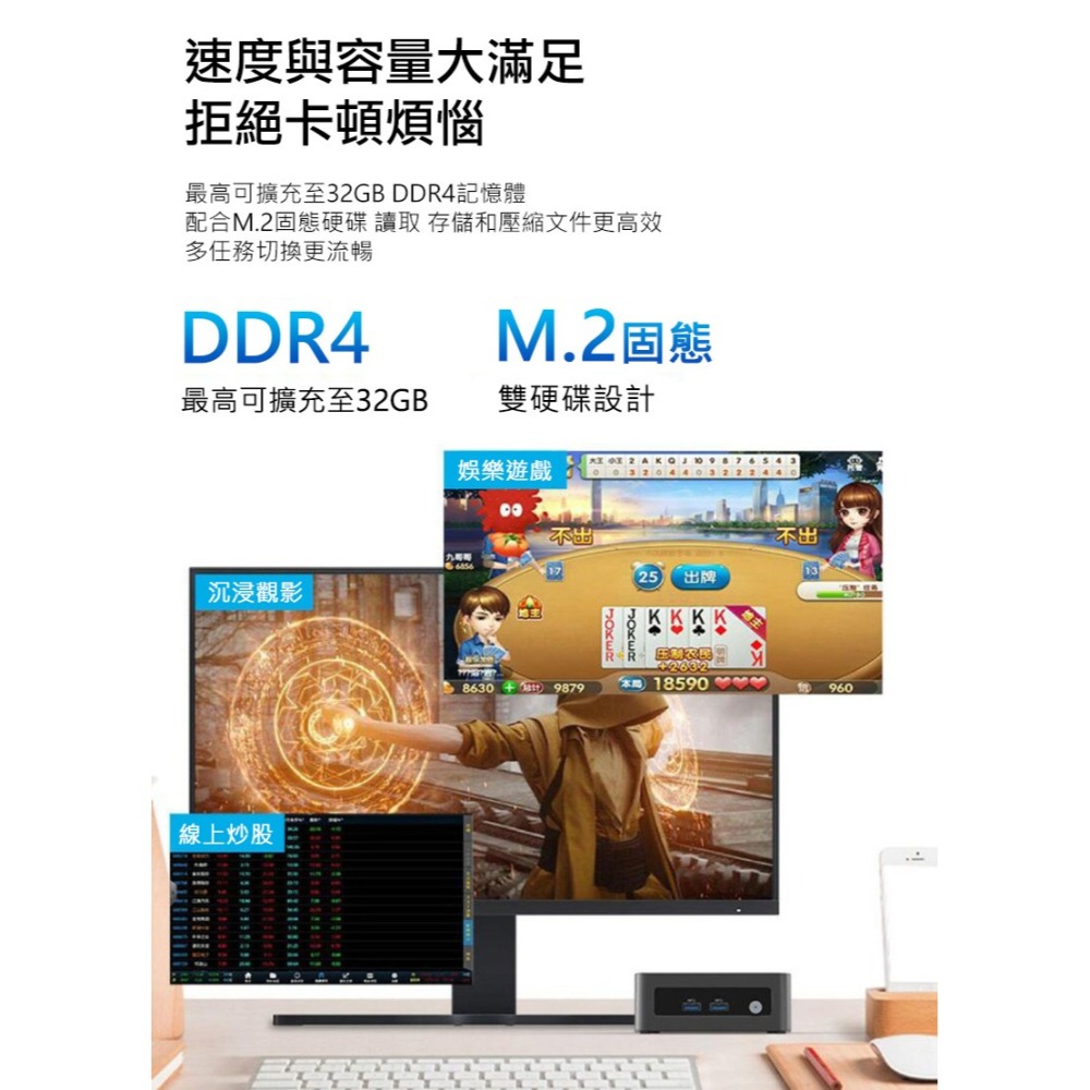 【買就送無線充電器快充版】MOREFINE M9 迷你電腦(Intel N100 3.4GHz)-32G/256GB-細節圖10