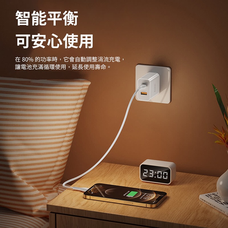 hoco C97 PD20W+QC3.0 悟原充電器(US)-細節圖5