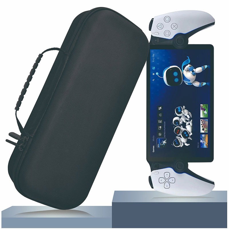 QinD PIayStation Portal EVA 布紋收納包 遊戲機保護套 主機保護套 保護殼 攜行包 手提包-細節圖5