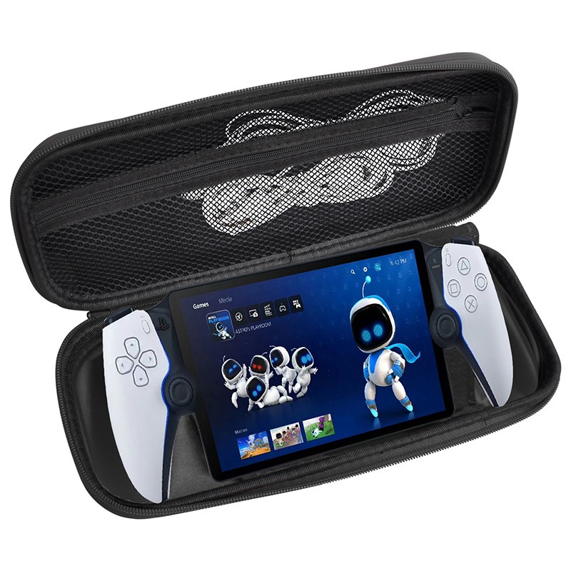QinD PIayStation Portal EVA 皮紋收納包 遊戲機保護套 主機保護套 保護殼 攜行包 手提包-細節圖8