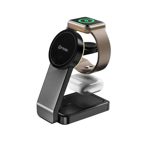 MOIS 摩世 三合一磁吸無線充電座 iPhone MagSafe AirPods Pro Apple Watch