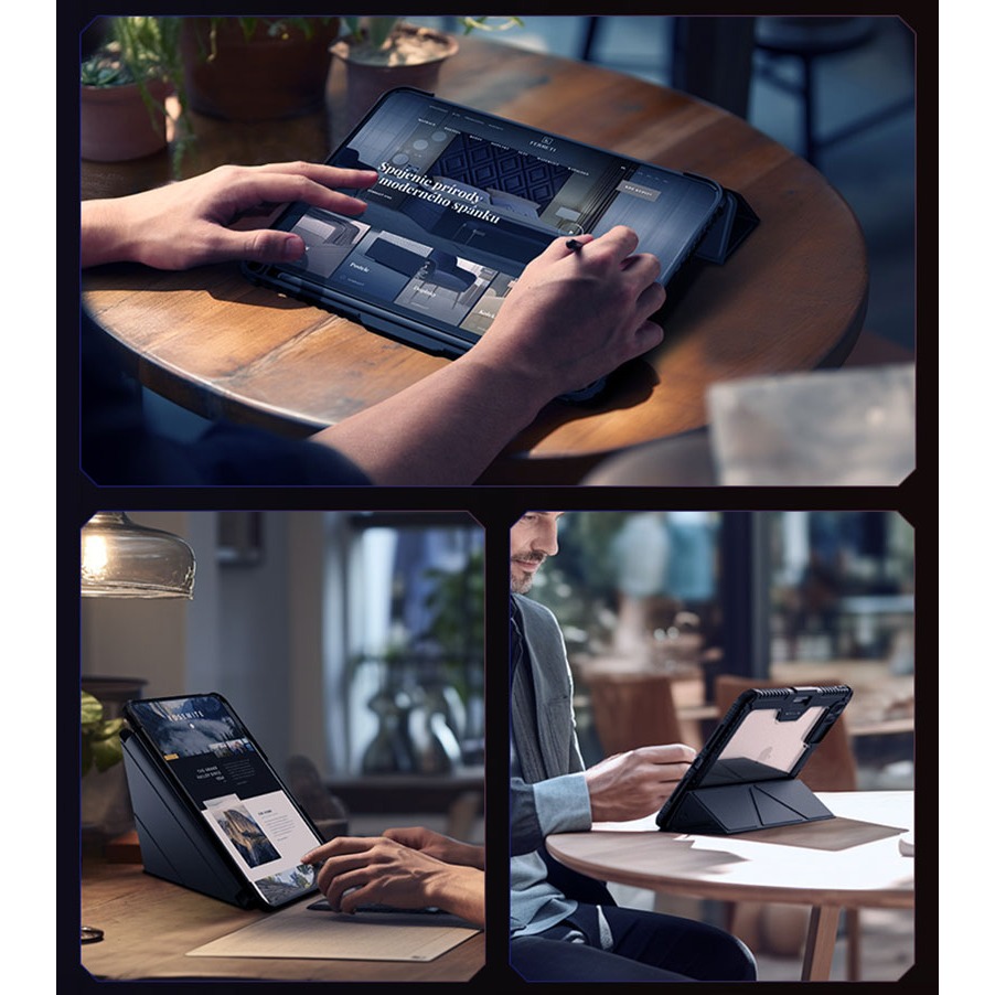NILLKIN Apple iPad Pro 11 2024 悍甲 Pro 皮套(多角度摺疊款) 平板皮套 三折皮套-細節圖8