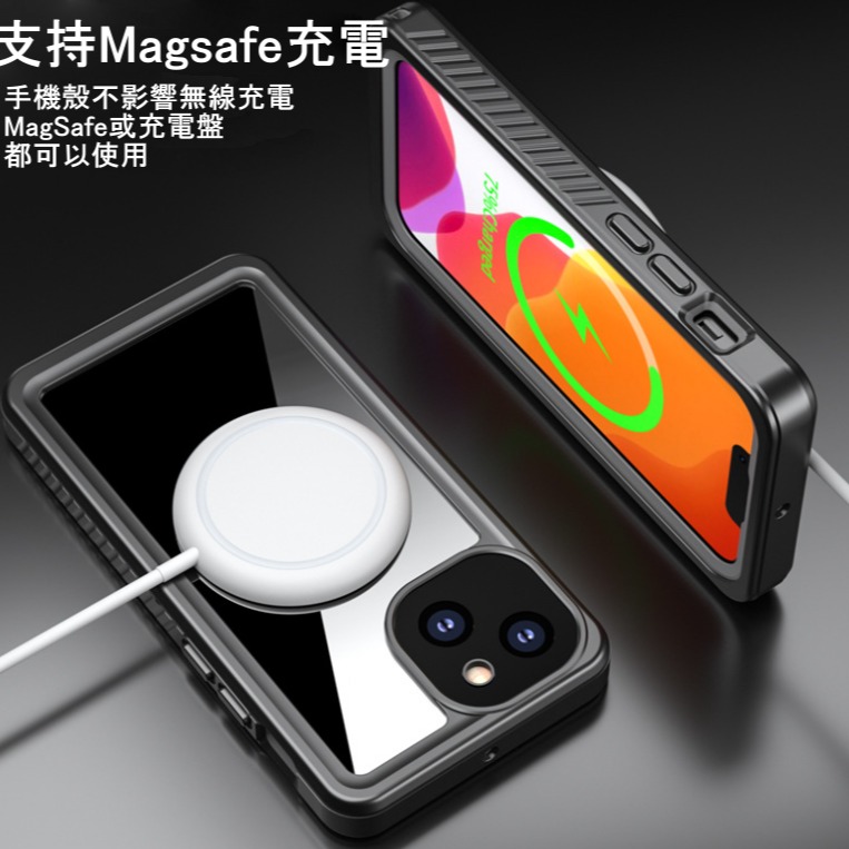 軍規防水殼 iPhone 14 13 12 11pro max 三防手機殼 IP68防水 全包防塵 潛水游泳-細節圖4