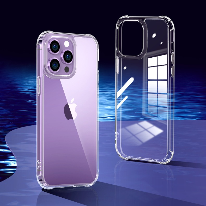 高透 玻璃殼 iPhone14 13 12 11 pro max 矽膠軟邊框 玻璃背蓋 一體成形 手機殼 防摔-細節圖8