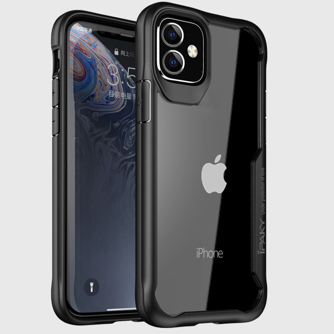 羽盾 TPU軟殼 iPhone 13 12 11 promax金鋼矽膠套 防摔抗震 全包保護殼 輕薄 高透背板 HD晶透-細節圖8