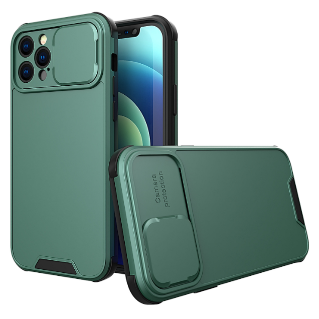 推窗防摔殼 iPhone 14 13 12 11 pro max 鏡頭保護 軍工級防摔 支援無線充電 滑蓋 手機殼-細節圖8