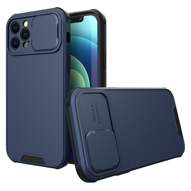 推窗防摔殼 iPhone 14 13 12 11 pro max 鏡頭保護 軍工級防摔 支援無線充電 滑蓋 手機殼-細節圖9