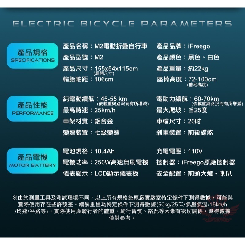 ♕京軒♕iFreego M2電動折疊自行車 分期0利率 七段變速 摺疊車 腳踏車 電動車 自行車 電輔車-細節圖11