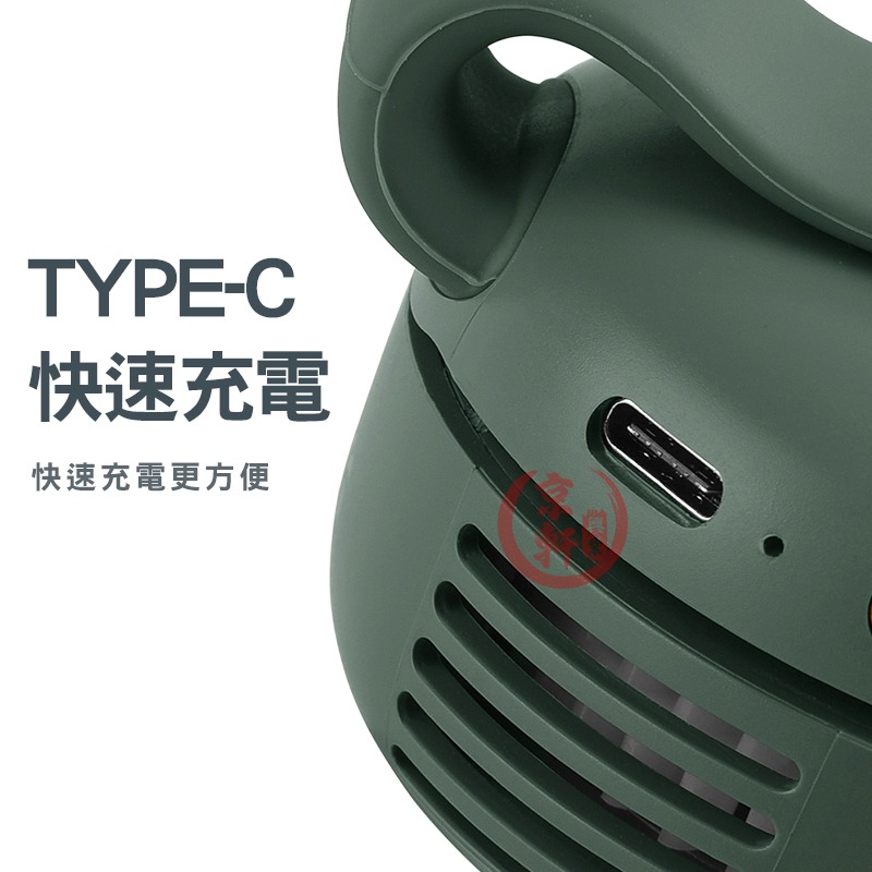 掛腰風扇 隨身風扇 夾式風扇 迷你風扇 小風扇 USB充電風扇 戶外風扇 通勤神器 防暑神器 降溫神器♕京軒♕-細節圖8