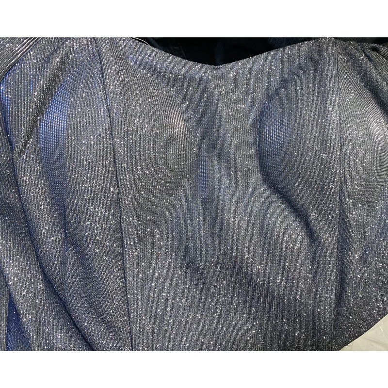 ❤️現貨在台，藍L紅XL(XS-2XL) 星空 亮粉 亮片 伴娘 氣質 年會 顯瘦 主持 宴會 優雅 長裙 洋裝 禮服-細節圖8