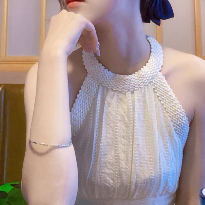 ❤️現貨在台，短裙L 中大尺碼 輕熟 禮服 伴娘 法式 公主 可愛 削肩 仙女 掛脖 氣質 小個子 度假 連衣裙 長裙-細節圖5