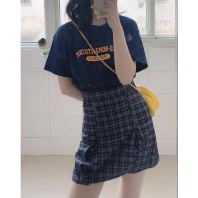 ❤️現貨在台，短裙，適合L  休閒 短裙 格子 小香風 半身裙-細節圖6