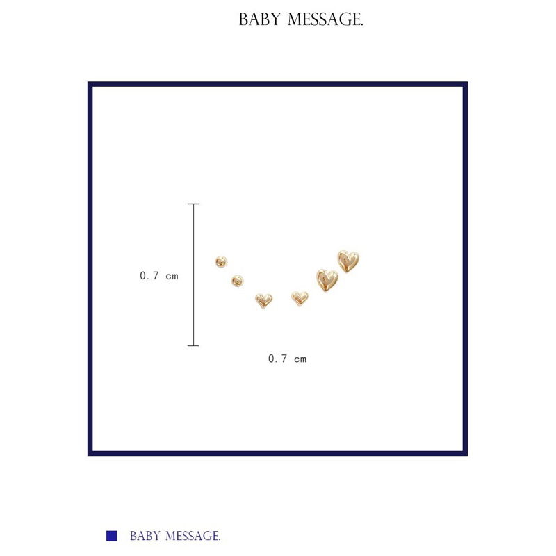 ❤️現貨在台，6件組 s925銀針 幾何 愛心 6六件套 耳釘 小眾 設計感 高質感 高級感 耳環 耳針-細節圖6