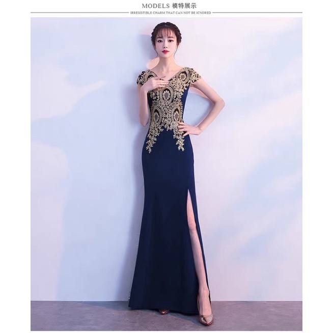 ❤️現貨在台，大紅2XL 中大尺碼 敬酒服 新娘 結婚 宴會 年會 禮服 高貴 氣質 伴娘服 中國風 旗袍-細節圖3