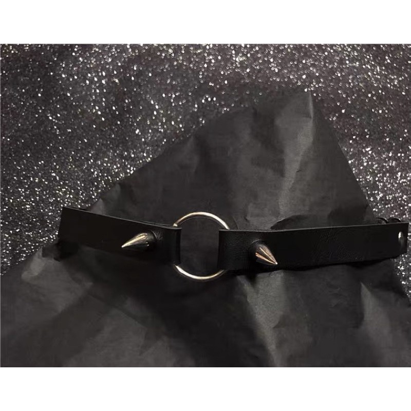 ❤️現貨在台 腿環 rock 性感 女神 酷 龐克 尖尖 鉚釘 原宿 舞台 可調節 腿環-細節圖2