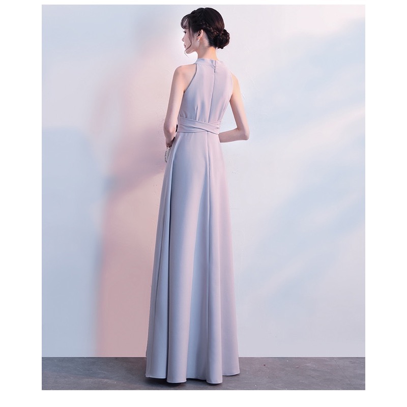 ❤️現貨在台，黑 新娘 敬酒服 晚禮服 長裙 宴會 高貴 氣質 名媛 主持人 連衣裙 洋裝 掛脖 大紅-細節圖7