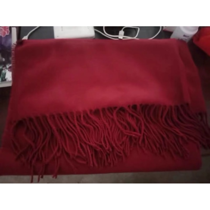 ❤️現貨在台，酒紅 圍巾 流蘇 百搭 披肩 圍脖 保暖 加厚 披風-細節圖5