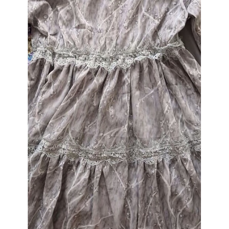 ❤️現貨在台，M- 4XL 中大尺碼 洋裝 連衣裙 禮服 飄逸 大擺 細肩帶 吊帶 仙女 婚宴 謝師宴-細節圖6