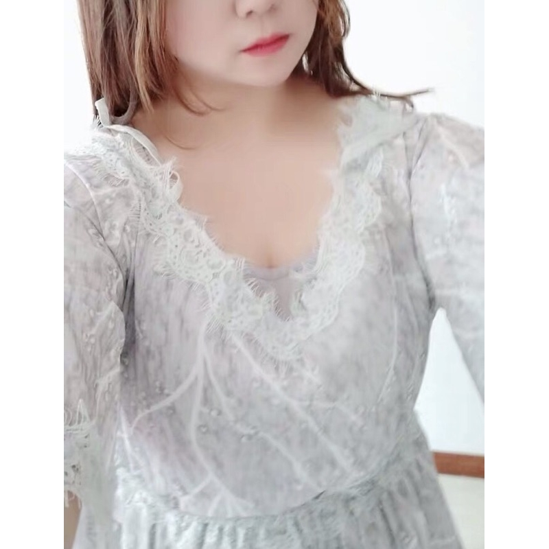 ❤️現貨在台，M- 4XL 中大尺碼 洋裝 連衣裙 禮服 飄逸 大擺 細肩帶 吊帶 仙女 婚宴 謝師宴-細節圖7