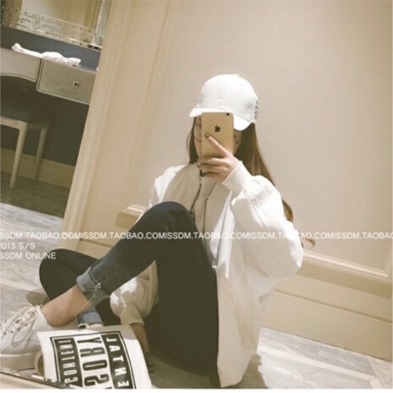 ❤️現貨在台，軍綠 韓版 棒球外套 學生 休閒 百搭 夾克 外套 風衣 簡單 帥氣-細節圖5