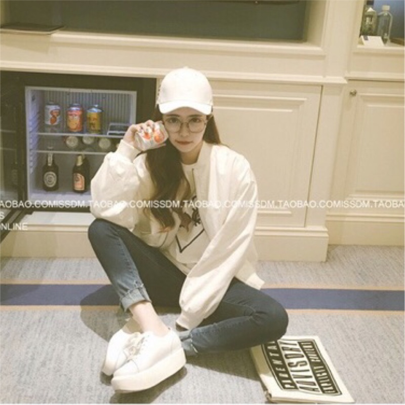 ❤️現貨在台，軍綠 韓版 棒球外套 學生 休閒 百搭 夾克 外套 風衣 簡單 帥氣-細節圖6