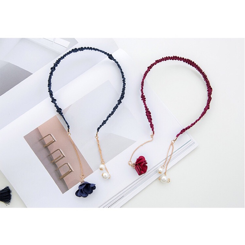 ❤️現貨在台 高質感 性感 女神 仙女 公主 髮窟 髮飾 珍珠吊墜 花朵 名媛 洋裝 禮服 配件-細節圖5