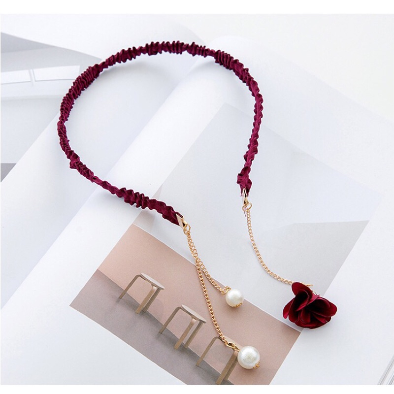 ❤️現貨在台 高質感 性感 女神 仙女 公主 髮窟 髮飾 珍珠吊墜 花朵 名媛 洋裝 禮服 配件-細節圖7