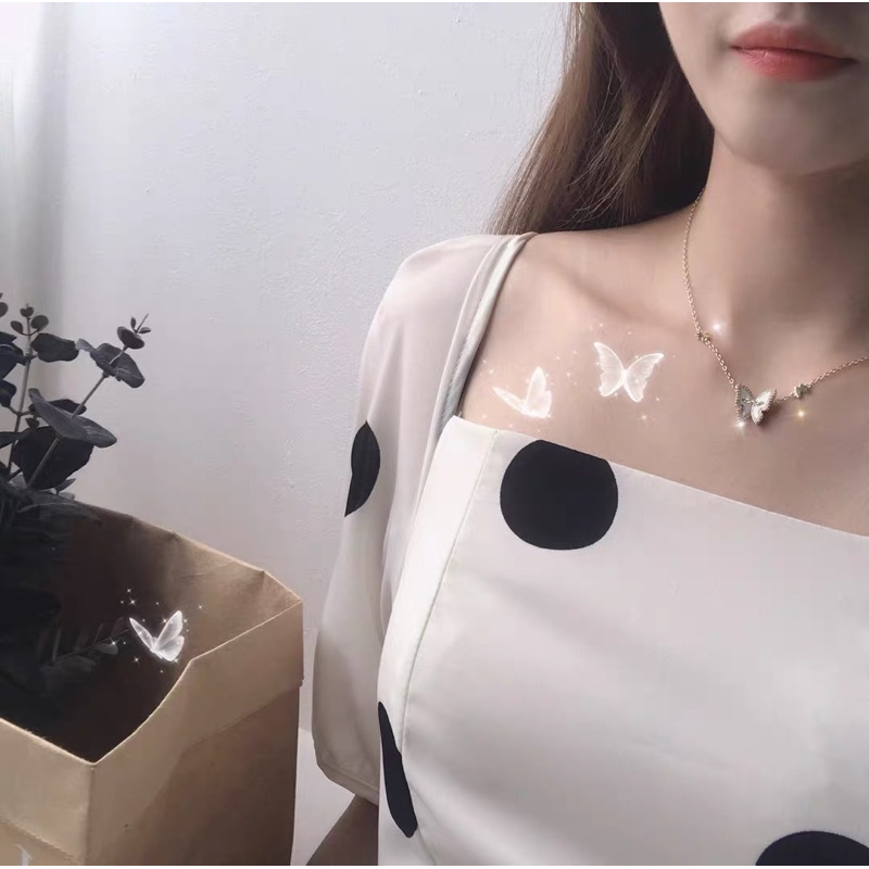 ❤️現貨在台，項鍊 甜美 可愛 女神 小眾 設計 蝴蝶 項鍊 網紅 簡約 百搭 手飾 精緻 學生 禮物-細節圖5