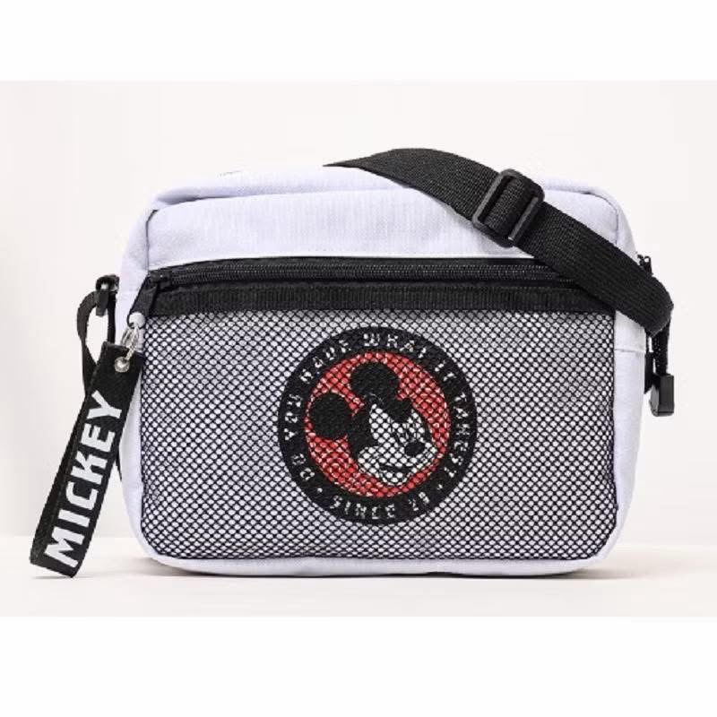 迪士尼 標誌雙拉透氣網格斜背包-細節圖2