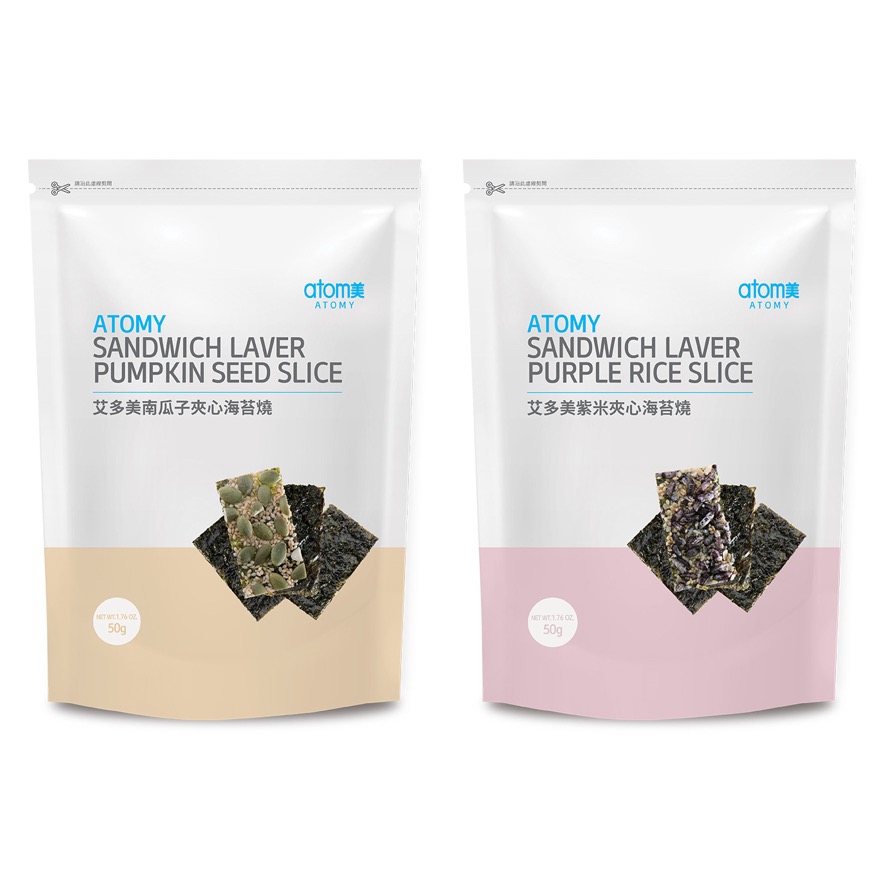 艾多美 Atom 海苔燒 杏仁 紫米 紅麥 南瓜子-細節圖2
