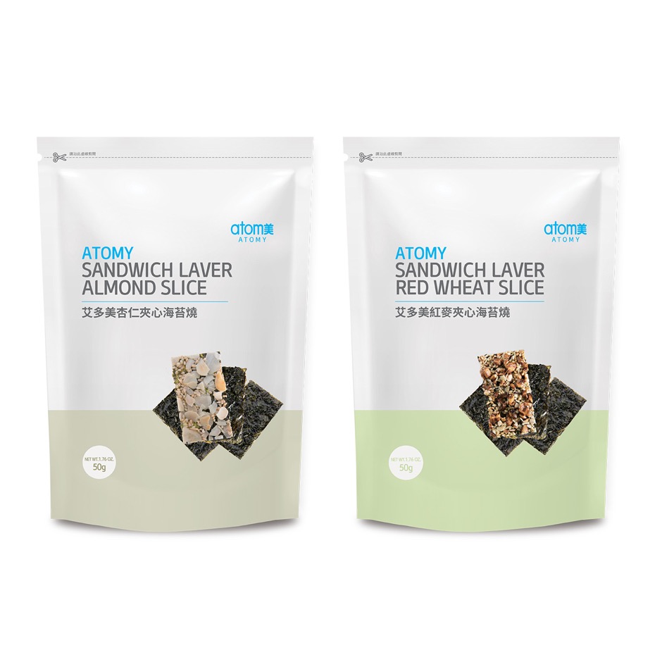 艾多美 Atom 海苔燒 杏仁 紫米 紅麥 南瓜子-細節圖3