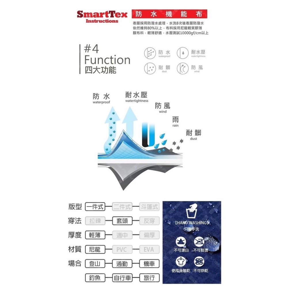 東伸 DongShen 5-4童班同學旅行者兒童雨衣-細節圖8