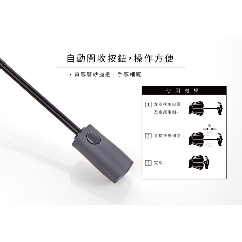 Plain 輕簡生活全遮光防曬自動開收傘-細節圖7