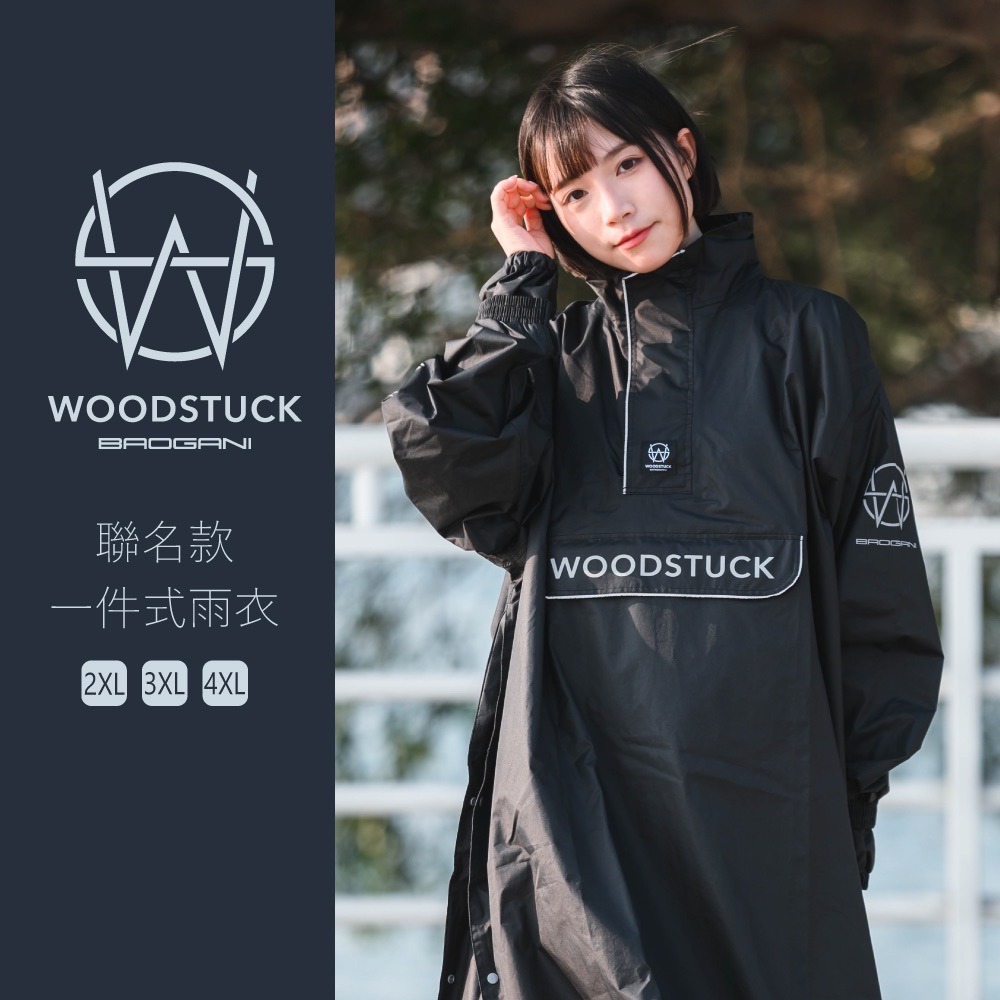 WOODSTUCK X BAOGANI 一件式-衝鋒雨衣-細節圖2