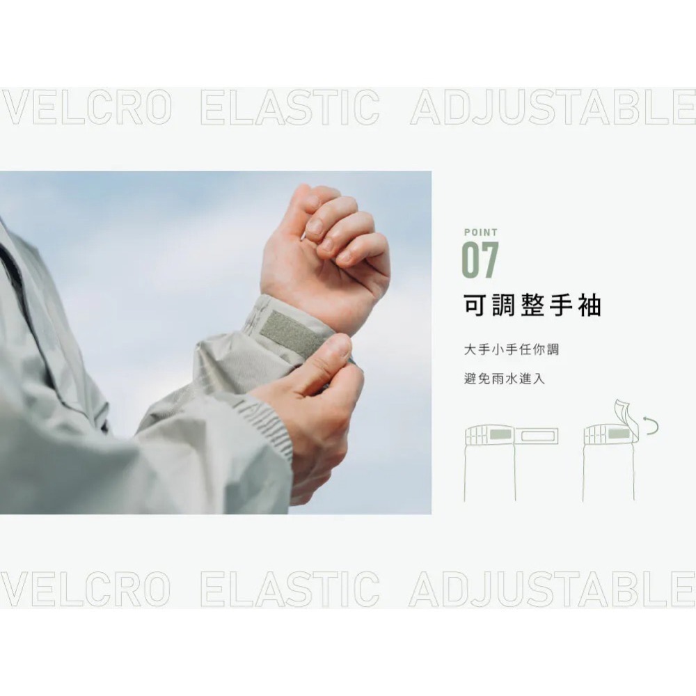 F.SEASONS 聯名 側開套頭一件式雨衣 (背包雨衣/機車雨衣)-細節圖7