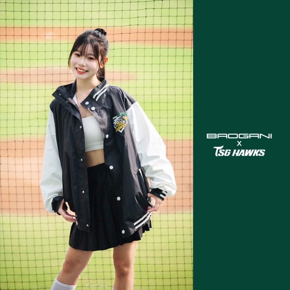 寶嘉尼X台鋼雄鷹 聯名棒球雨衣外套-規格圖11