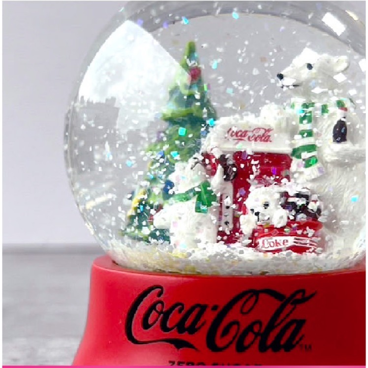 圓緣屋－－－全新可口可樂水晶球 聖誕禮物必備-細節圖4