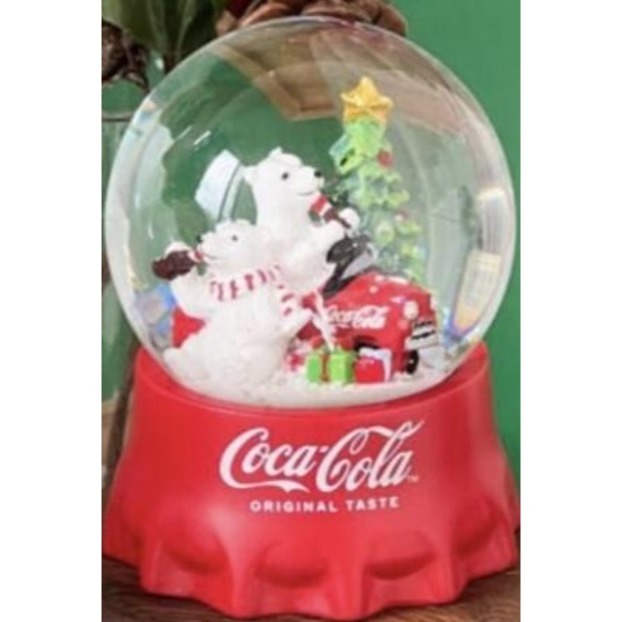 圓緣屋－－－全新可口可樂水晶球 聖誕禮物必備-細節圖5