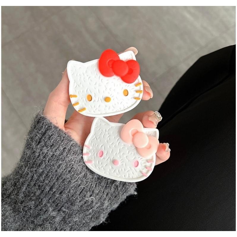 圓緣屋－－－KT小鏡子伸縮氣墊手機支架 不挑款出貨-細節圖6