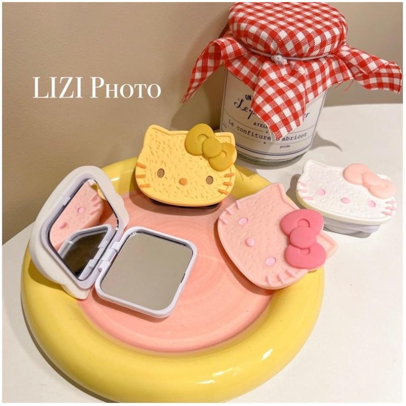 圓緣屋－－－KT小鏡子伸縮氣墊手機支架 不挑款出貨-細節圖7