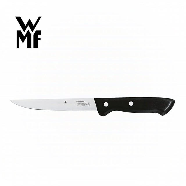 【德國WMF】Class Line 廚師刀18CM(全長 31CM) 原包裝黑色刀柄外露(有摩擦刮痕紋路) 【艾咪市集】-細節圖2