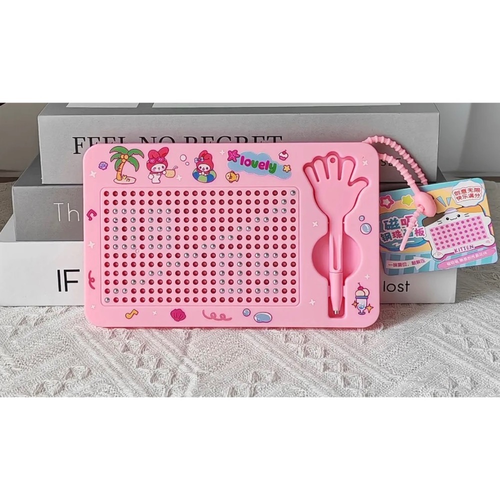 🇹🇼出貨｜三麗鷗磁吸鋼珠畫板鑰匙圈｜解壓磁性迷宮｜走珠筆趣味掛件｜療癒減壓小物-規格圖3