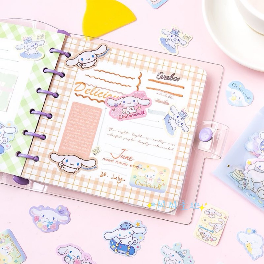 🎀貼紙/手帳系列🎀｜三麗鷗信封貼紙包40入 |手帳素材裝飾貼紙組 DIY卡片 信封收納語-細節圖5