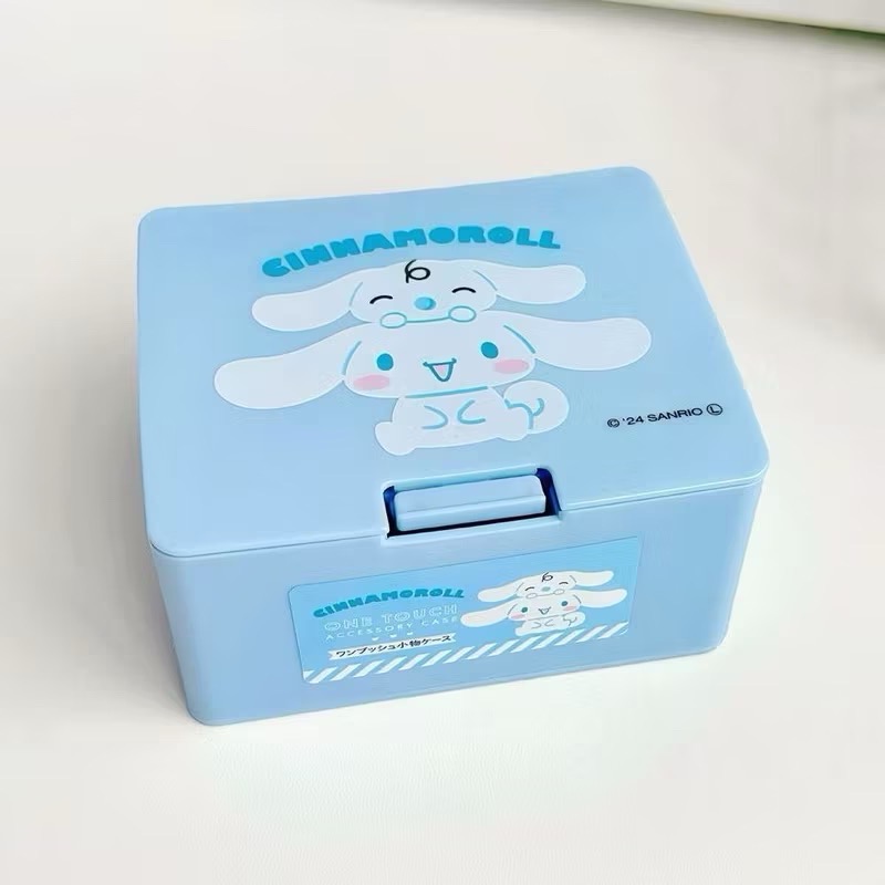 三麗鷗 可愛桌面收納盒｜Hello Kitty 庫洛米 美樂蒂 大耳狗｜文具收納｜飾品整理盒｜粉絲必收-細節圖3