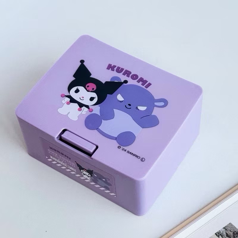 三麗鷗 可愛桌面收納盒｜Hello Kitty 庫洛米 美樂蒂 大耳狗｜文具收納｜飾品整理盒｜粉絲必收-規格圖4