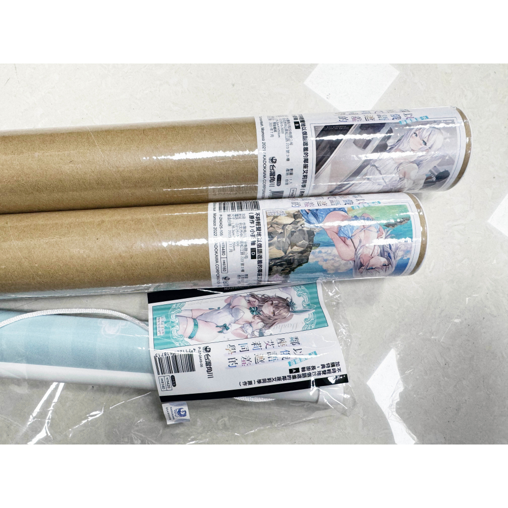台灣角川正版精品 艾莉同學 動漫展 漫博展 掛軸 抱枕 午睡枕 杯墊 精品 收藏品 特裝版 限定版-細節圖3