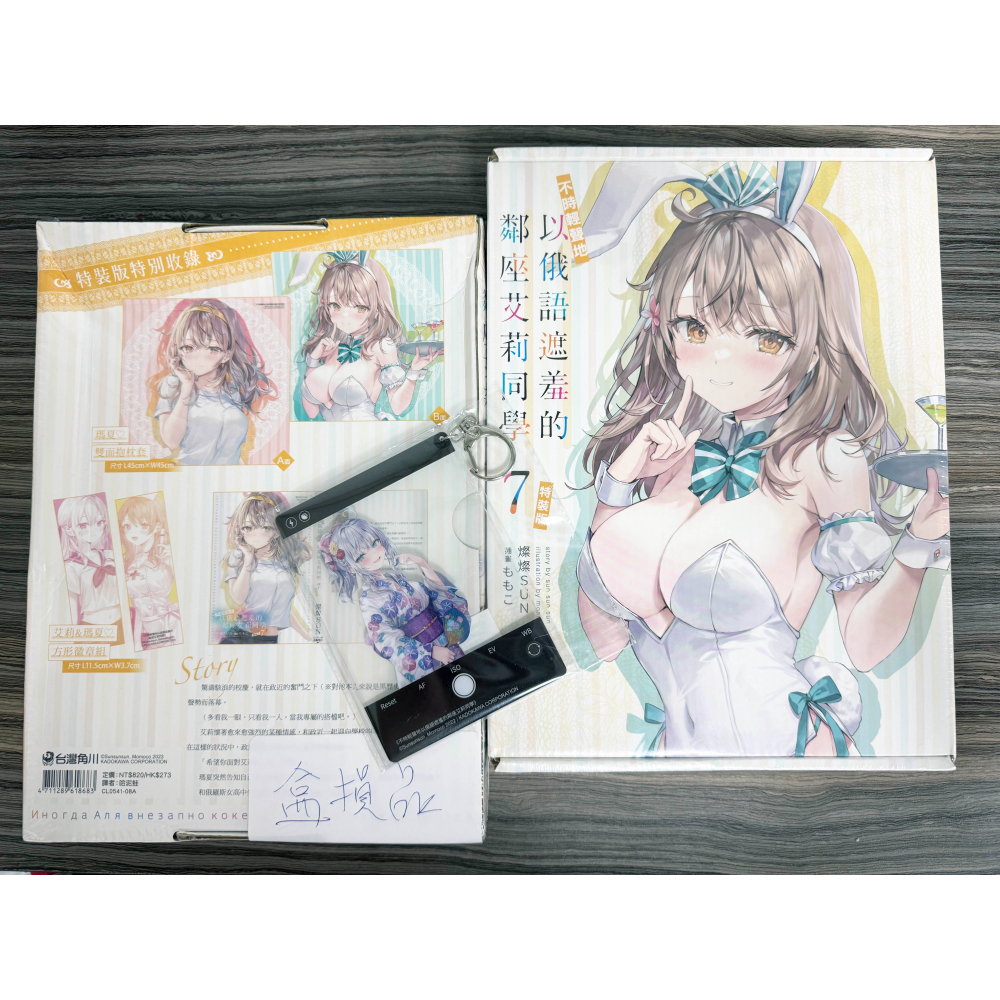 台灣角川正版精品 艾莉同學 動漫展 漫博展 掛軸 抱枕 午睡枕 杯墊 精品 收藏品 特裝版 限定版-細節圖6