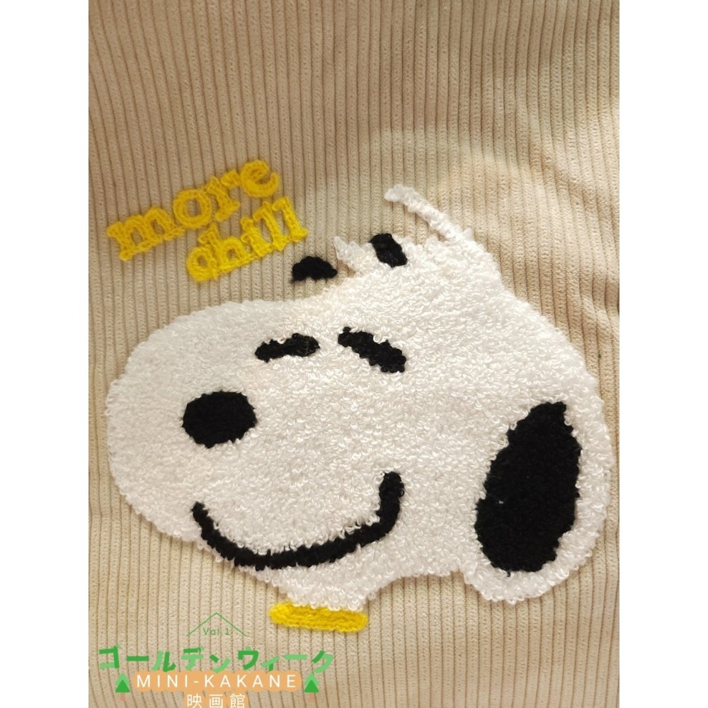 SNOOPY🐶史努比🐶米白色🐶燈芯絨🐶側背包🐶手提包🐶專櫃購入-細節圖3