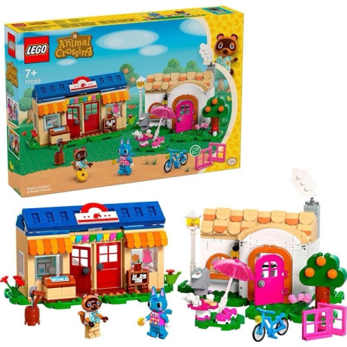 𝄪 樂麋 𝄪 LEGO 樂高 77050 Nook 商店與彭花的家 狸貓 狸克 貓 彭花 動森
